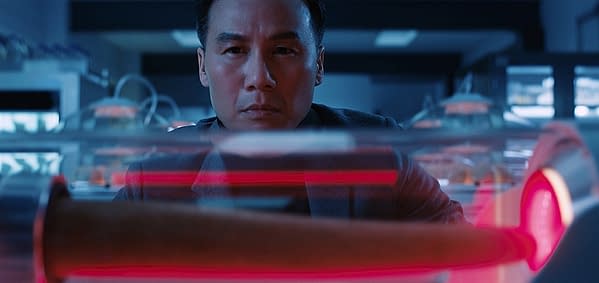DB Wong as Dr. Henry Wu in Jurassic World: Fallen Kingdom. Image courtesy of Universal