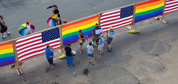 "Proud Boys" Protest Mile High Comics in Denver, Colorado, Over Drag Show