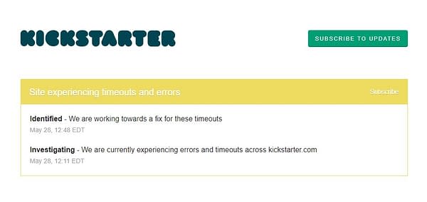 Kickstarter's updates in the wake of performance issues due to Nemesis Lockdown's rapid-fire backing.