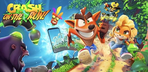 Crash Bandicoot: On the Run graphic. Credit: King