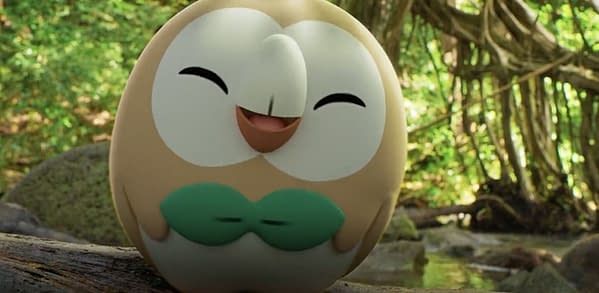 Rowlet in Pokémon GO. Credit: Niantic