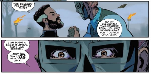 Is There An Hidden Big Bad Behind The Bride In Fantastic Four #32?