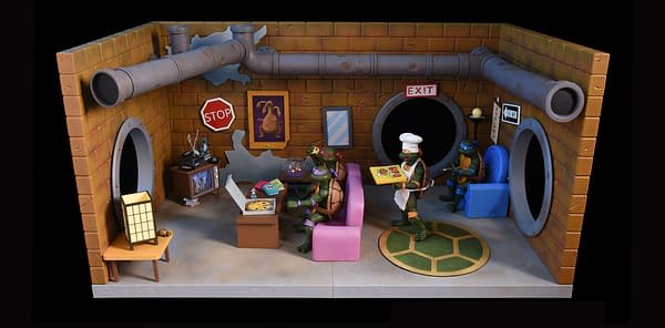 TMNT Sewer Lair Up For Preorder From NECA, For Three Weeks