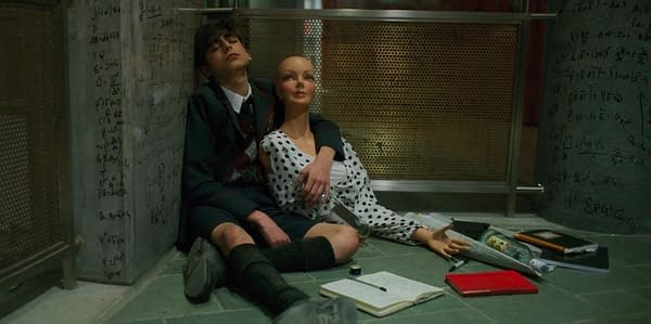 Five and Dolores from The Umbrella Academy, courtesy of Netflix.