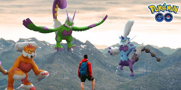 Therian Forme Forces of Nature in Pokémon GO. Credit: Niantic