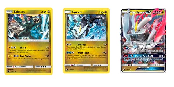 Cards of Dragon Majesty. Credit: Pokémon TCG