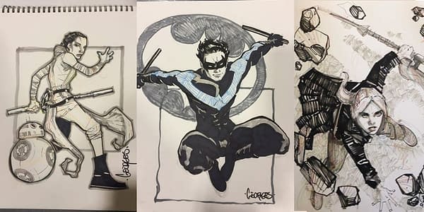 George Jeanty Launches His First Superhero Sketchbook