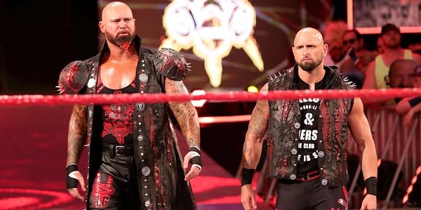 The OC's Gallows and Anderson make their way to the ring, courtesy of WWE.