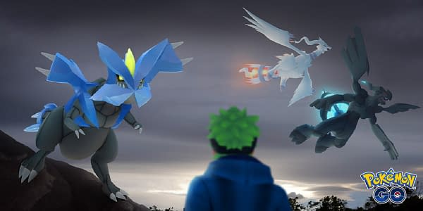 Reshiram, Zekrom, & Kyurem in Pokémon GO. Credit: Niantic