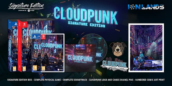 A look at the Cloudpunk Signature Edition, courtesy of Merge Games.
