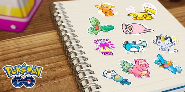 New gift Stickers for Pokémon GO trainers. Credit: Niantic