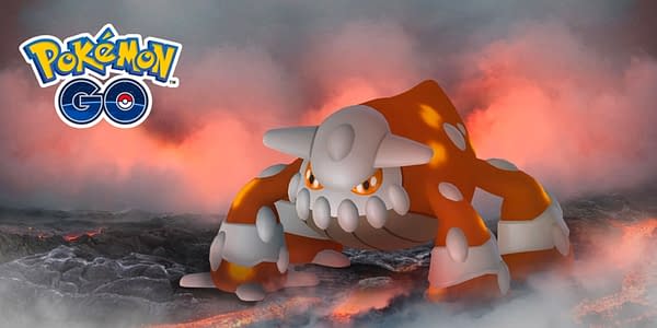 The Final Heatran Raid Hour is Tonight in Pokémon GO. Credit: Niantic