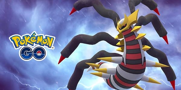 Promotional image for Giratina Origin Forme in Pokémon GO. Credit: Niantic