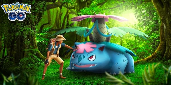 Mega Venusaur promotional image in Pokémon GO. Credit: Niantic