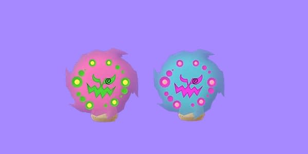 Regular and Shiny Spiritomb comparison in Pokémon GO. Credit: Niantic
