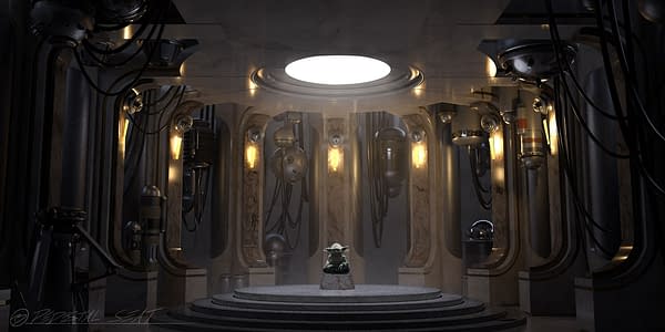 What could Yoda possibly be doing in this room alone? Courtesy of ILMxLAB.