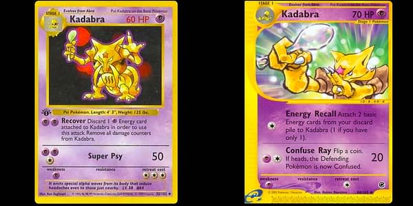 Kadabra cards. Credit: Pokémon TCG