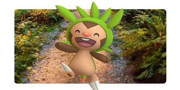 Chespin in Pokémon GO. Credit: Niantic