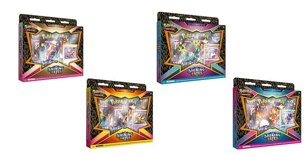 Shining Fates Mad Party Pin Collections. Credit: Pokémon TCG