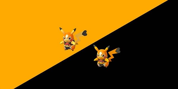 Regular and Shiny Pikachu Libre in Pokémon GO. Credit: Niantic