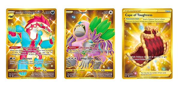 Gold Secret Rare Cards of Vivid Voltage. Credit: Pokémon TCG