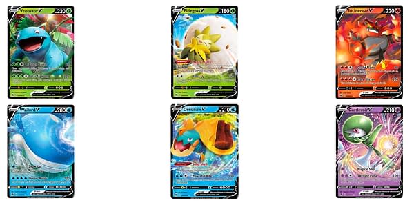 Champion's Path Pokémon V cards. Credit: Pokémon TCG
