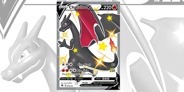 Champion's Path Secret Rare Shiny Charizard. Credit: Pokémon TCG