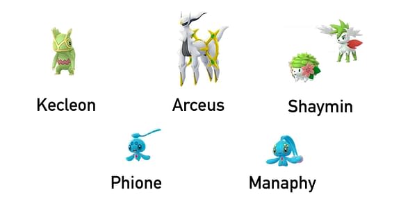 Unreleased Species in Pokémon GO. Credit: Niantic