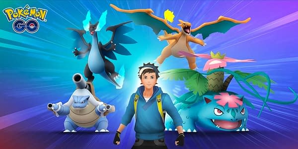 Mega Raid promotional image in Pokémon GO. Credit: Niantic