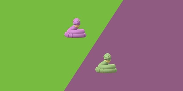 Regular and Shiny Ekans in Pokémon GO. Credit: Niantic