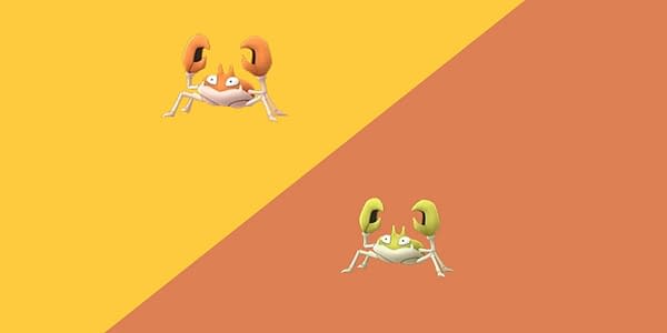 Krabby regular and Shiny comparison in Pokémon GO. Credit: Niantic