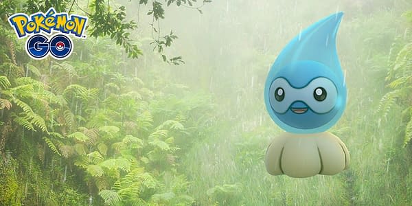 Rainy Form Castform in Pokémon GO. Credit: Niantic