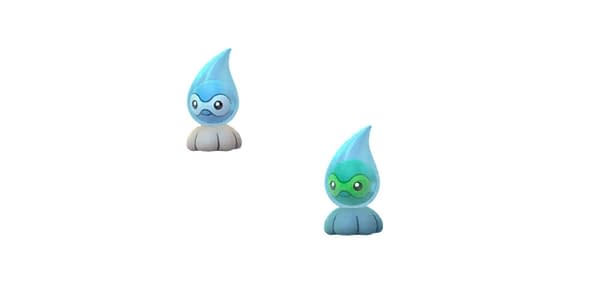 Regular & Shiny Rainy Castform in Pokémon GO. Credit: Niantic