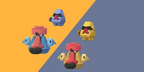 Nosepass family Shiny & regular comparison in Pokémon GO. Credit: Niantic