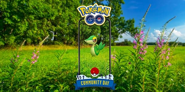 Snivy Community Day graphic in Pokémon GO. Credit: Niantic