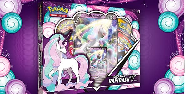 Galarian Rapidash V box. Credit: Pokémon TCG.