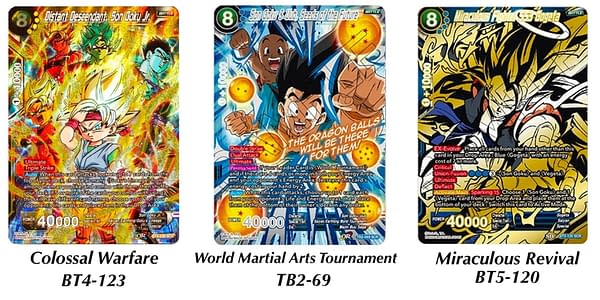 Secret Rare cards. Credit: Dragon Ball Super Card Game