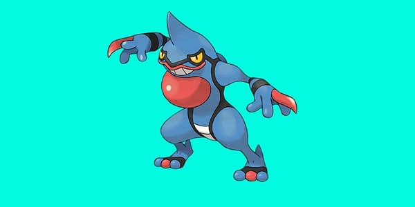 Toxicroak official artwork. Credit: Pokémon Company