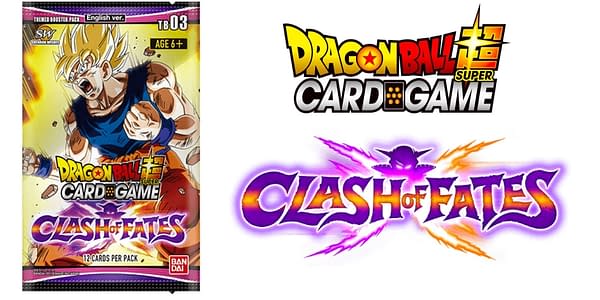 Clash of Fates pack and logo. Credit: Dragon Ball Super Card Game