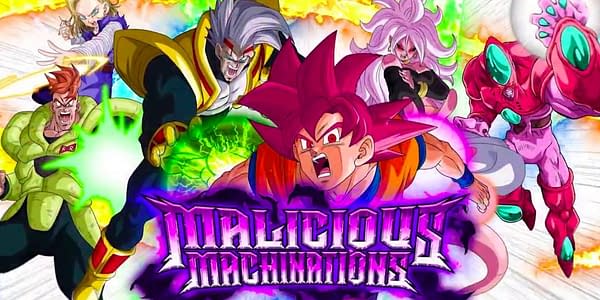 Malicious Machinations graphic. Credit: Dragon Ball Super Card Game