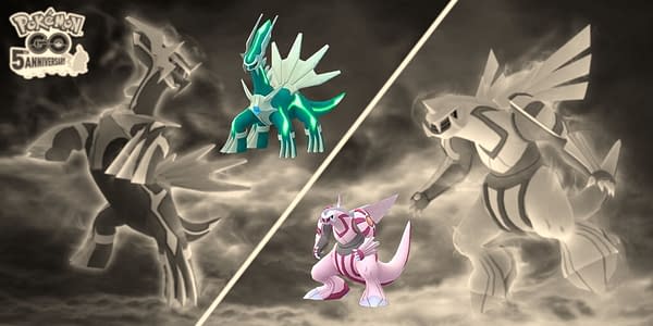 Shiny Dialga & Palkia in Pokémon GO. Credit: Niantic