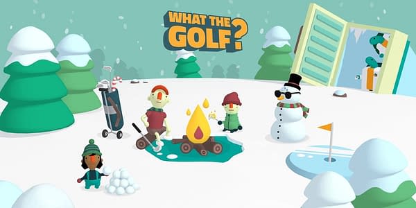 Oh joy, just what we wanted to do... play golf in the snow. Courtesy of Triband.