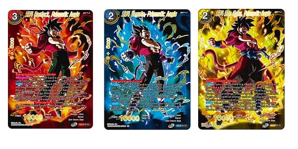 Cards from Dragon Ball Super Card Game 2021 Anniversary Set. Credit: Bandai