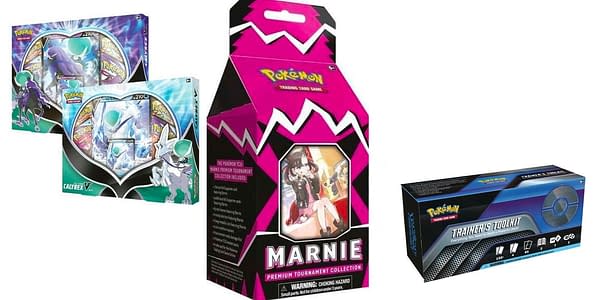 This week's new products. Credit: Pokémon TCG