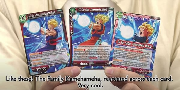 Dragon Ball Super Card Game BT15 cards. Credit: Bandai