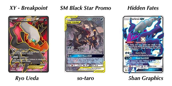 Darkrai cards. Credit: Pokémon TCG