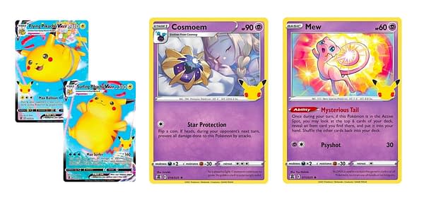 Cards of Celebrations. Credit: Pokémon TCG