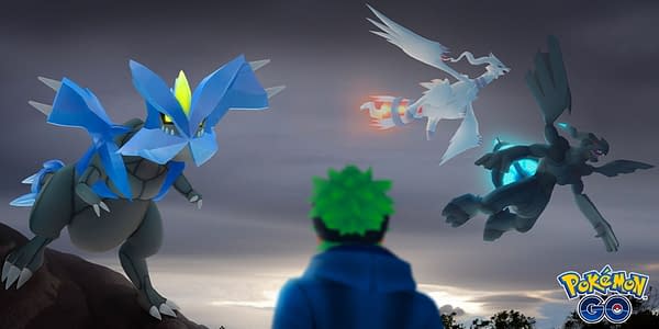 Kyurem, Reshiram, & Zekrom in Pokémon GO. Credit: Niantic