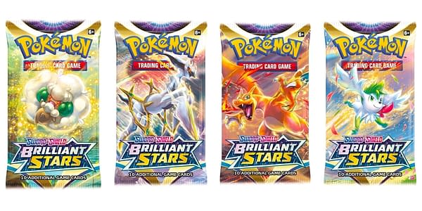 Sword & Shield – Brilliant Stars booster packs. Credit: Pokémon TCG