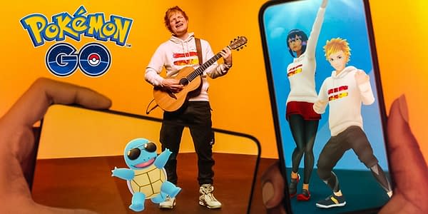 Ed Sheeran event graphic in Pokémon GO. Credit: Niantic